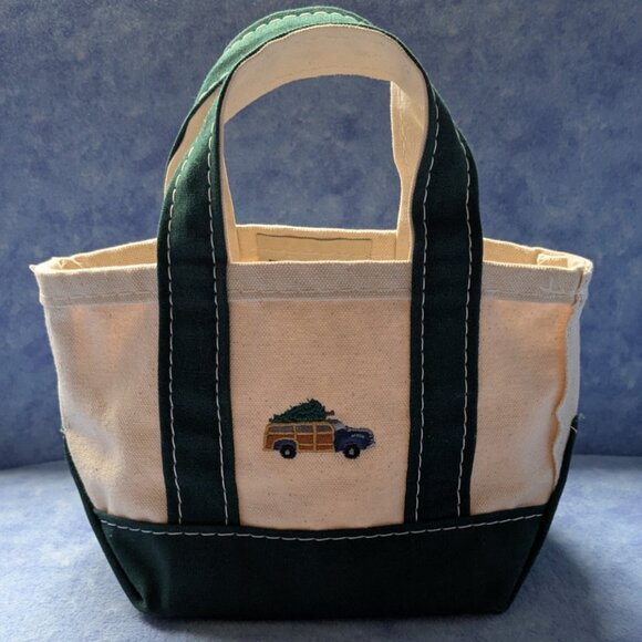 L.L. Bean Handbags - L.L. Bean mini tote with Woody/Christmas tree